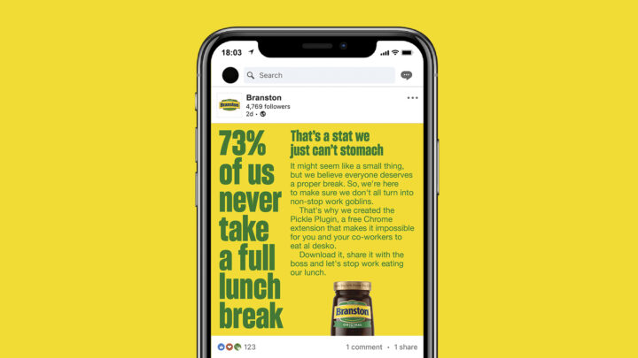 Green text on a yellow background