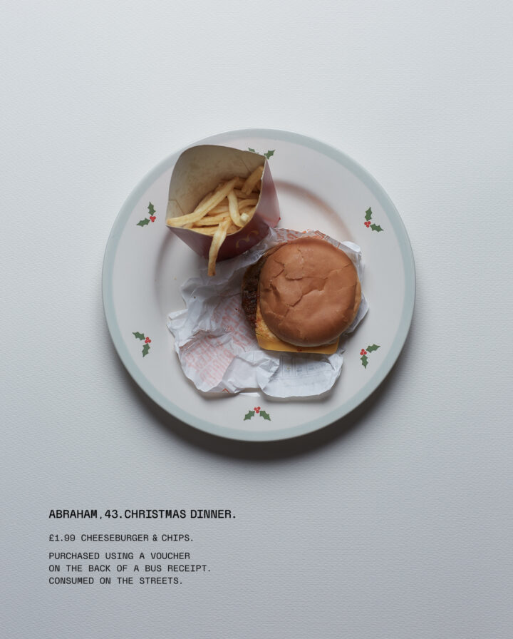 Baked bean tin on a plate