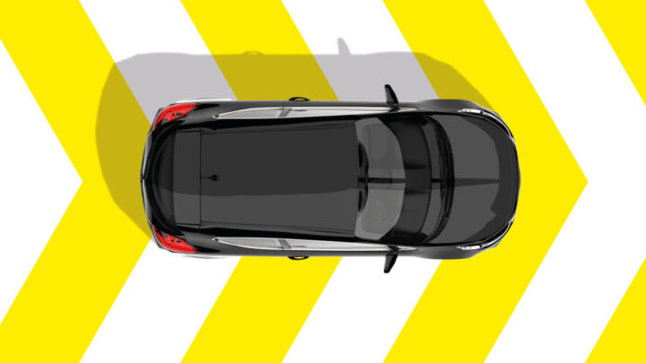 Car from above- motorway