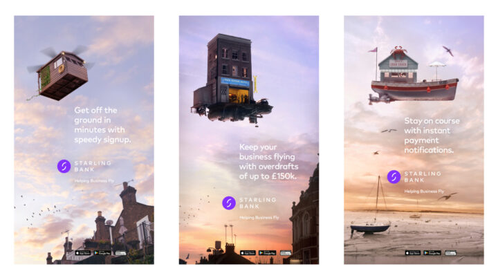 Off the ground campaign adverts for Starling